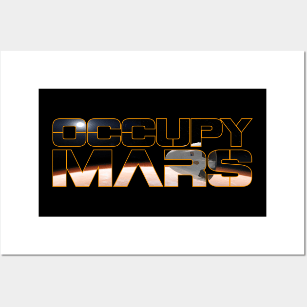 Occupy Mars Orbit Wall Art by Fuzzy Bear